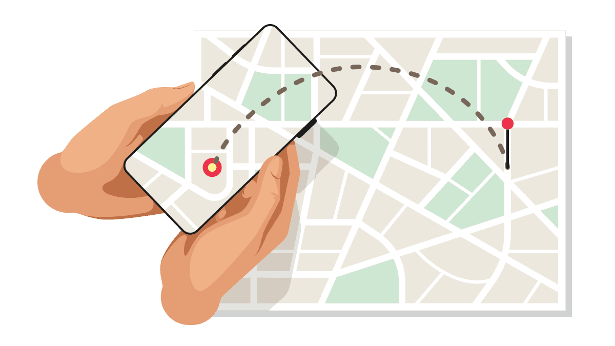 illustration of Europe map