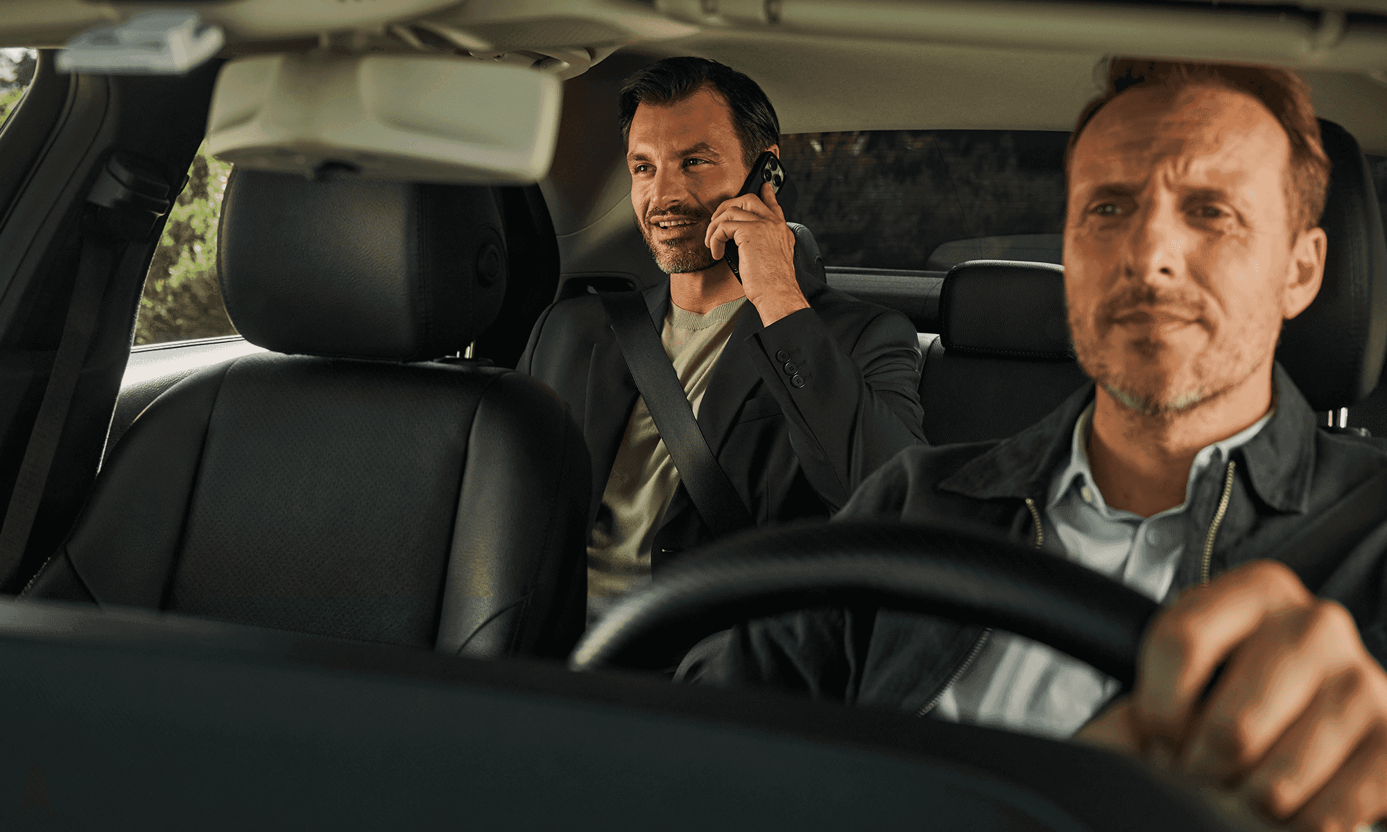 Walking to their company's corporate event after arriving to the venue with FREENOW Taxi