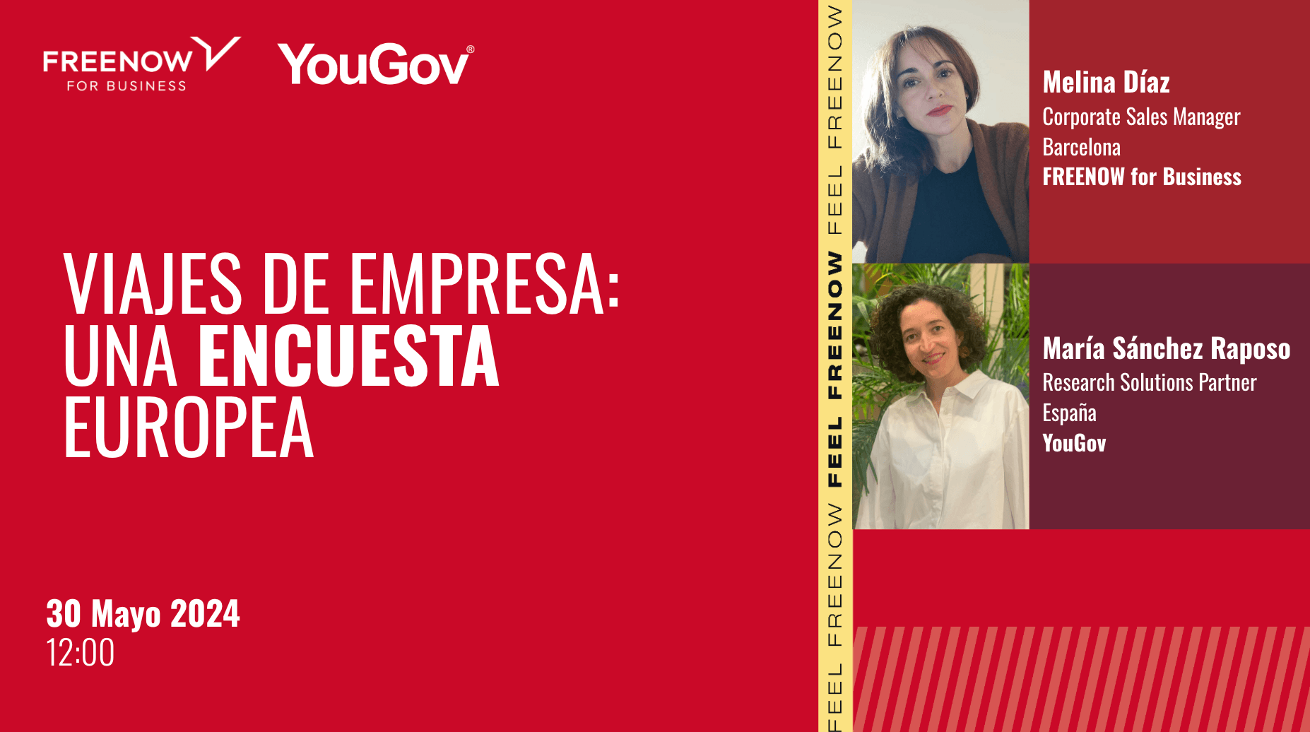 YouGov y FREENOW for Business colaboran en un webinar sobre viajes de negocios en Europa