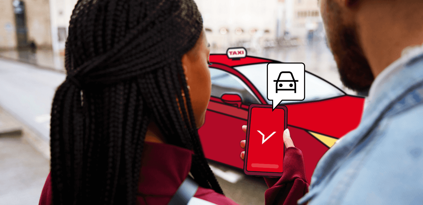 Arbeitnehmer, die die FREENOW App nutzen, um eine Carsharing-Option mit ihren Mobilitätsleistungen auszuwählen